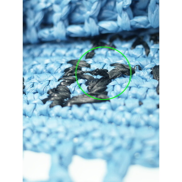 Prada Raffia Tote Bag Blue - Picture 7 of 9